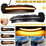 2x For Audi 8V RS3 S3 A3 Dynamic LED Wing Mirror Indicator Turn Signal Light 12V