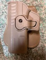 AIRSOFT WoSporT IMI retention holster L/H TAN G Series