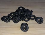 Dinky Mini Black Treaded Reproduction Rubber Tyres 13mm O/D Various Pack Sizes