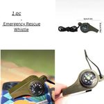 3In1 Outdoor Emergency Whistle with Compass, Thermometer, Outdoor Whistle, uk