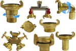 solid brass geka style professional claw type watering hose fittings,full range
