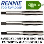 HSS Tap Set Metric Hand/Machine x 3 Pieces - Taper (1st), Plug (2nd), Bottom mm