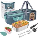 Electric Food Warmer Portable 100W Fast Heating Lunchbox with UK Plug Office Car