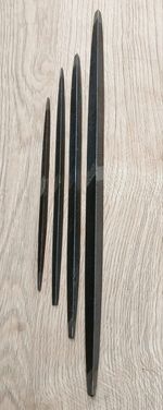 Vintage Tyzack Sons & Turner Triangular Metalworking Files. ×4. Made In England