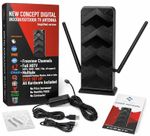 Digital Indoor Outdoor TV Antenna Amplified HDTV Freeview Signal Booster Aerial