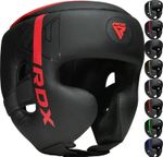 RDX Boxing Head Guard, Boxing Headgear, Adjustable Leather Boxing Head Protector
