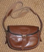 Vintage 'Lightwood & Sons Birmingham' Leather Shooting Cartridge Bag 'E.F.D.'