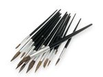 ARTIST PAINT BRUSHES 12PC FINE DETAIL CRAFT HOBBY ART BRUSH SET AIRFIX MODEL