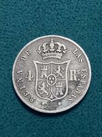 1852 Spain 4 Reales silver coin