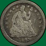 1840-O Drapery Seated Liberty Half Dime Very Good VG Coin #39329