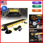ASPL 26in LED Rooftop Strobe Light Bar Double Side Amber for Trucks Pickup