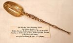 Gilt Silver Edward VII Anointing Spoon. By Britton, Gould & Co, London 1902