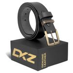 Leather belts 100% genuine black brown 30'' to 72'' waist size Antique buckle
