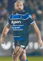 Tom Dunn  Bath Rugby Signed A4 Photograph Autograph