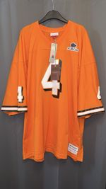 Lando Norris 4 McLaren Mitchell & Ness NFL Jersey Orange 4XL Oversized Formula 1