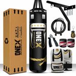 Punch Bag 5ft Heavy duty Filled hanging Boxing Set -Kickboxing MMA suspended bag