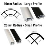 Aluminum Corner Profile - 15mm Ply - Campervan/Motorhome Furniture Corner Edging