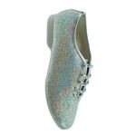 Starlite Silver Hologram Lace Up Jazz Shoes with Full Rubber Sole