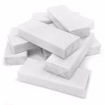 OMG Large Jumbo Erasers White Vinyl Plastic Rubber Erasers Pack of 10