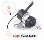 16851-60014 16851-60010 12V DC Stop Solenoid for Kubota Yanmar K008-3 Excavators