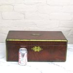 Victorian Mahogany Writing Slope With Secret Compartments Dated 1843