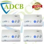 4-WAY HANDS FREE 4CH WIRELESS INTERCOM RECEIVER PUSH TO TALK RING MAIN 