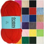 Robin 100g DK Branded Quality Knitting Needlecraft Yarn Crochet Crafts  All Cols