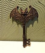 Gothic Bat Key In Black