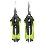 VIVOSUN 2-Pack Precision Pruning Snips Stainless Steel Garden Scissors