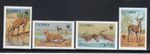 ZAMBIA Lechwe (World Wildlife Fund) MNH set