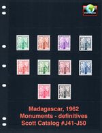 $4.75 Scott Value - 1962 MADAGASCAR definitives scarcer Africa CV MNH NH UMM
