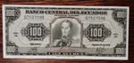ECUADOR _ 100 ESCUDOS BANKNOTE _ P118 _ 1976 _ aUNC