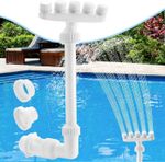 Pool Fountain Adjustable with 5 Nozzles 360° Direction Control for Swimming Pool
