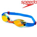 SPEEDO MULTICOLOUR JET JUNIOR MIRROR SWIMMING GOGGLES KIDS 6-14 YEARS ANTIFOG