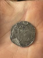 1653 Commonwealth Silver Shilling Coin