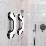 2 X Safety Support Hand Rail Handle Bar Grip Grab Suction Bath Bathroom Shower