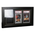 3-Grid Wooden Wall Mount Graded Cards Display Frame For PSA, CGC, and TAG Slabs