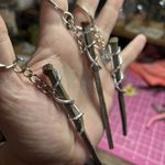 Victorian Coffin Nail Keyring Antique Gothic Alternative Spooky Voodoo Halloween