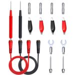 16Ps/Set Digital Multimeter Probe Test Cable Leads Kit Alligator Clip Needle Tip