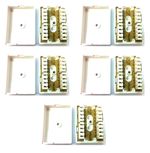 PACK OF 5 BT 78A 4 PAIR IDC JUNCTION BOXES FOR TELEPHONE CABLE BT78A