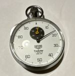 Heuer Trackstar Stopwatch 1/5 Jewels 1/10 Min Ref. 601.313 Silver/White