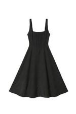 Odd Muse Womens The Ultimate Muse Square Neck Midi Dress Black BNWT Size XS