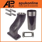 Exhaust Elbow 115mm Extension & Gasket for Case International IH 784 785 Tractor