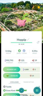 Pokemon Go Hoppip ( National Trust ) Mottisfont background