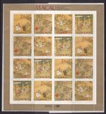 MACAU MACAO MNH MINT STAMP SHEETLET 1985 LUIS DE CAMOES MUSEUM SG 606-609