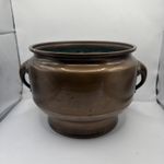 Vintage Japanese Bronzed PLANTER figural Elephant Handles. No Base