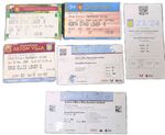 6 x Aston Villa V Manchester United Away Used Match Ticket Stub Premier League