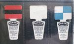 OGDENS-FOOTBALL CLUB BADGES 1910 (SHAPED)-TOTTENHAM,PRESTON,DERBY COUNTY,FULHAM