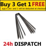 U PINS Heavy Duty Ribbed 8mm Steel Marquee Ground Stakes Anchors 400mm long