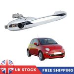For Fiat 500 & 500C Outer Chrome Door Handle Right Side Driver Side 735592012